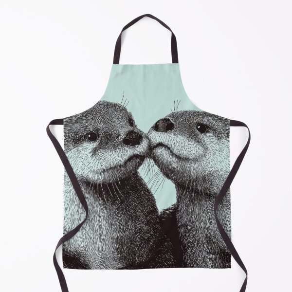 Item preview, Two otters displaying affection designed and sold by anytka.