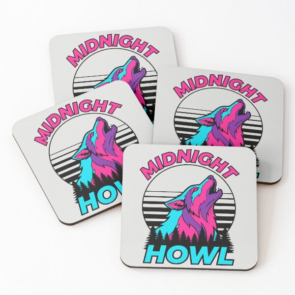 Item preview, Midnight Howl - Retro 80s Synthwave Wolf designed and sold by DigitalGlade.