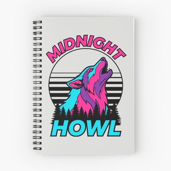 Item preview, Midnight Howl - Retro 80s Synthwave Wolf designed and sold by DigitalGlade.