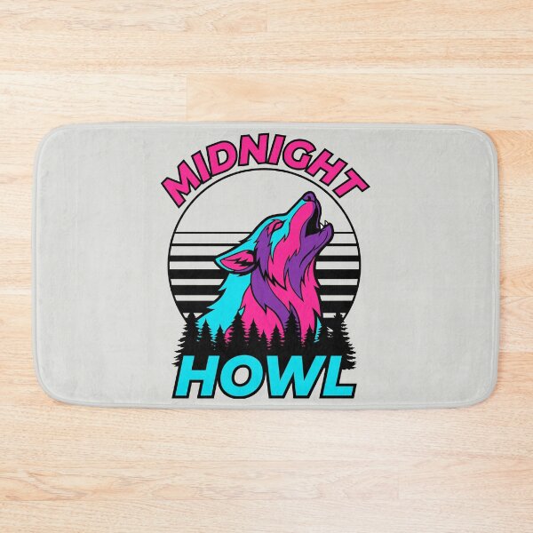Item preview, Midnight Howl - Retro 80s Synthwave Wolf designed and sold by DigitalGlade.