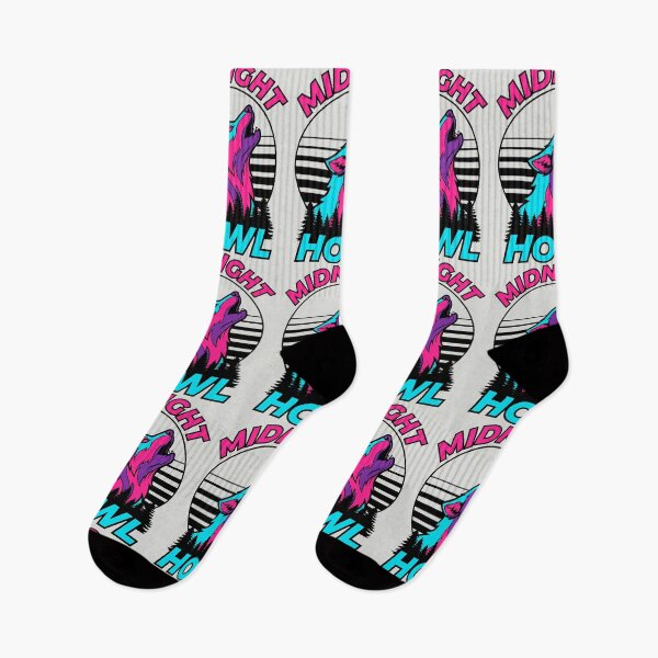Item preview, Midnight Howl - Retro 80s Synthwave Wolf designed and sold by DigitalGlade.
