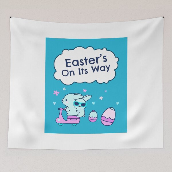 Item preview, Easter's On Its Way - Happy Easter!✨#easter #happyeaster #spring #bunny #egg #motorbike  designed and sold by Fanybany.