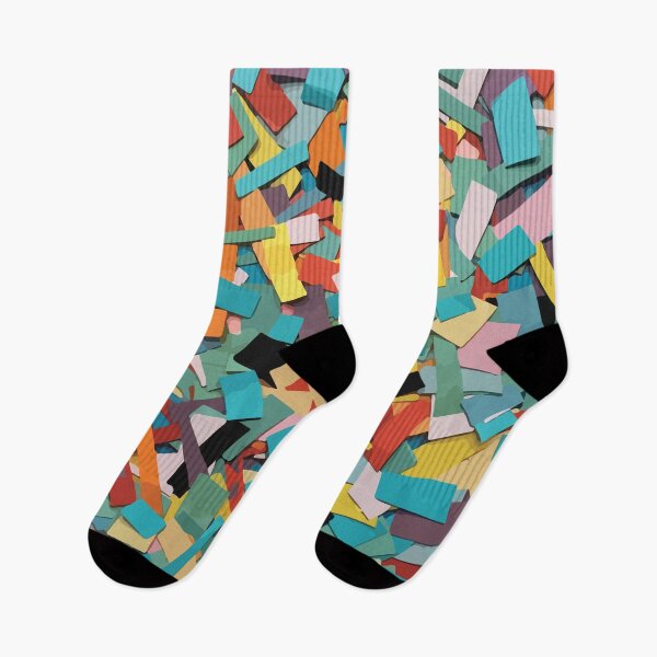 Item preview, Colorful Abstract Confetti Paper Composition designed and sold by Arturo Daniel Garcia Palomo.