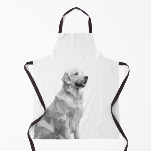 Item preview, Minimalist Golden Retriever Geometric | Clean Black and White Dog Art designed and sold by TypoArtPrints.