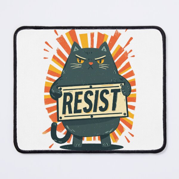 Item preview, Resist Political Protest Cat Design designed and sold by Region.