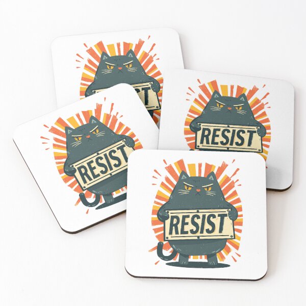 Item preview, Resist Political Protest Cat Design designed and sold by Region.