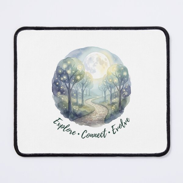 Item preview, Explore Connect Evolve Spiritual Forest Watercolor Ethereal designed and sold by chattsuede.