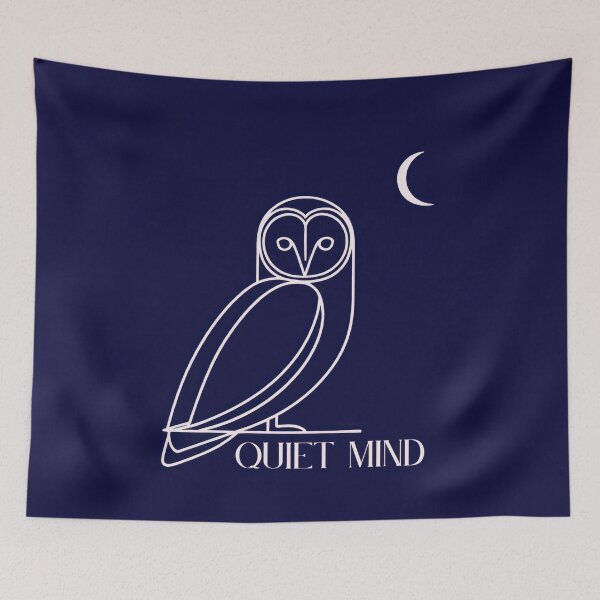 Item preview, Owl design for quiet mind concept designed and sold by anytka.