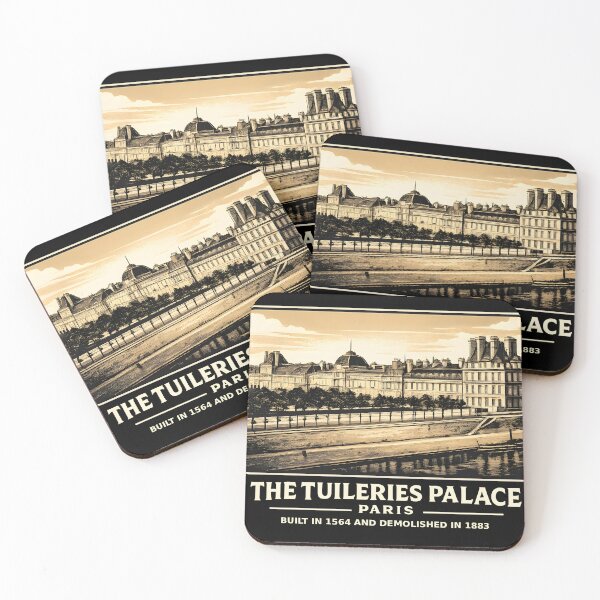 Item preview, Tuileries Palace Paris - Demolished 1883 | Risograph Duotone Art designed and sold by WAUZ.