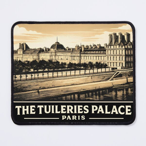Item preview, Tuileries Palace Paris - Demolished 1883 | Risograph Duotone Art designed and sold by WAUZ.