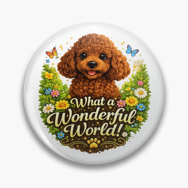 Item preview, Life Is a Wonderful World With a Toy Poodle – Cute Brown Toy Poodle Dog Lover Design designed and sold by ToyPoodleClub.