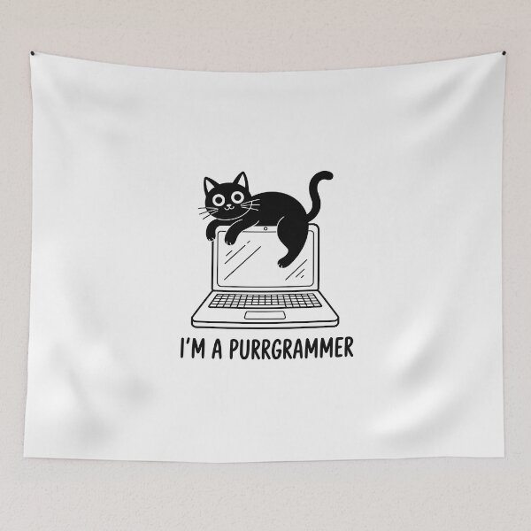 Item preview, I'm a Purrgrammer' designed and sold by jkrphoto.