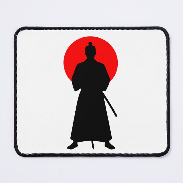 Item preview, Samurai Silhouette Rising Sun – Japanese Minimalist Aesthetic designed and sold by MID9T Collective.