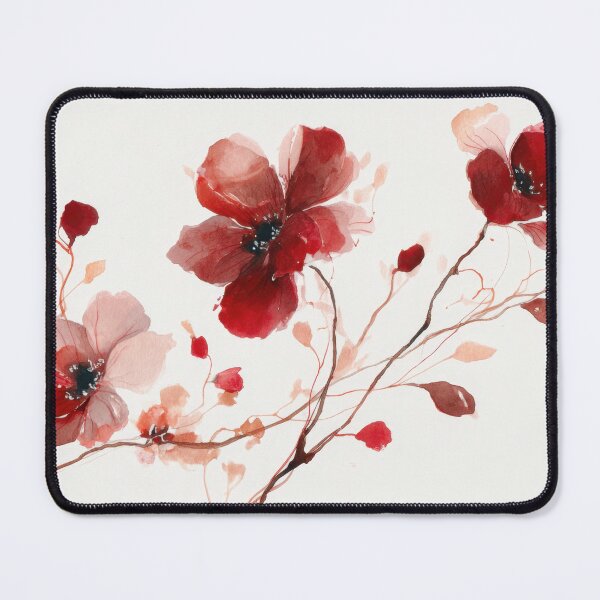 Item preview, Red flowers in a simple display designed and sold by anytka.