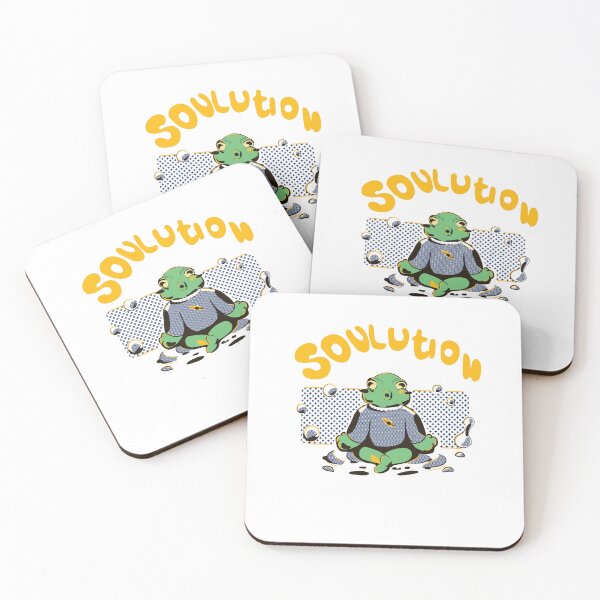 Item preview, Soulution Meditation Frog – Funny Zen Frog Retro Illustration designed and sold by Loneliillustrat.