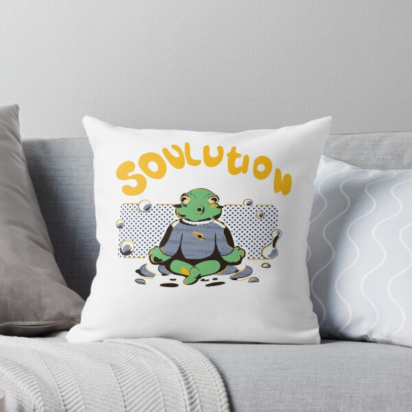 Item preview, Soulution Meditation Frog – Funny Zen Frog Retro Illustration designed and sold by Loneliillustrat.