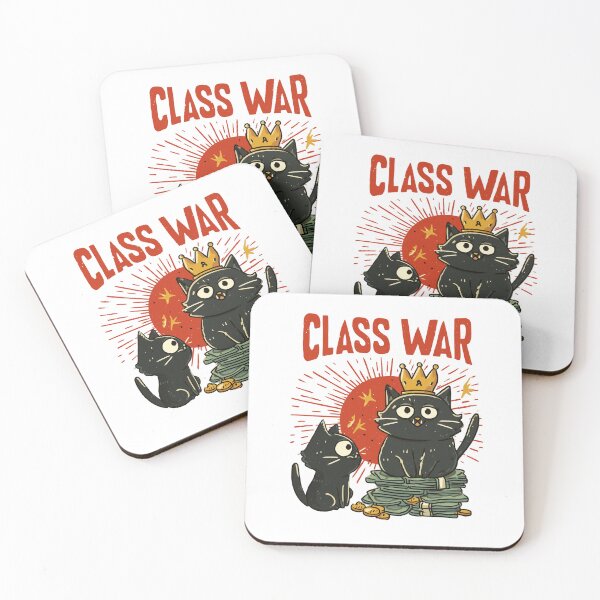 Item preview, No War But Class War Political Cat Design designed and sold by Region.