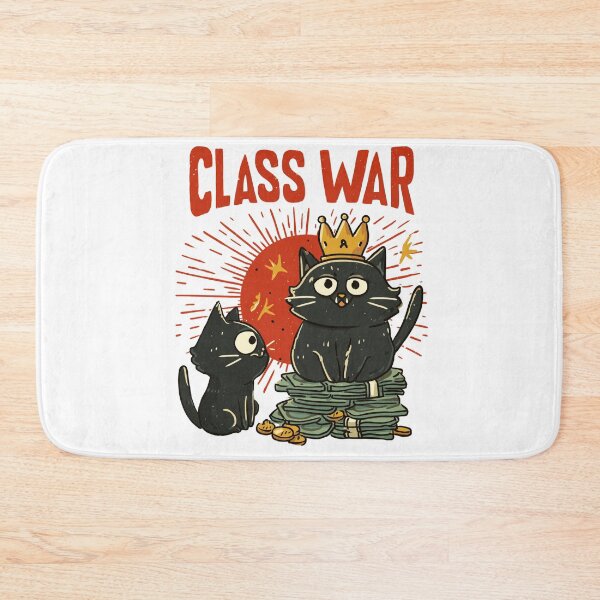 Item preview, No War But Class War Political Cat Design designed and sold by Region.