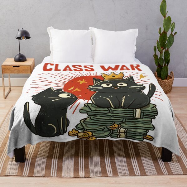 Item preview, No War But Class War Political Cat Design designed and sold by Region.
