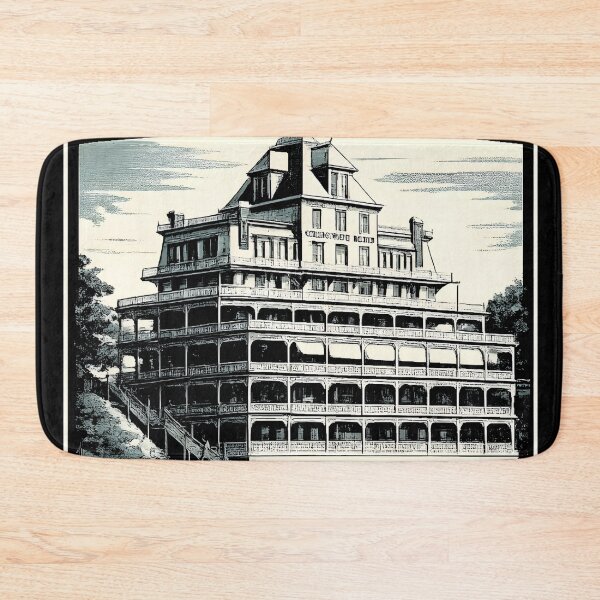 Item preview, Grand View Hotel Brooklyn - Destroyed By Fire 1893 | Duotone Risograph Print designed and sold by WAUZ.