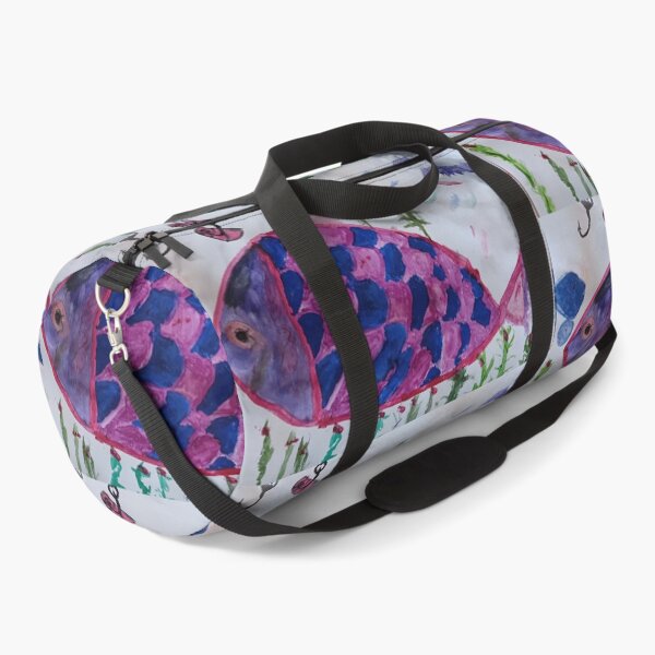 Item preview, Vibrant Pink and Blue Tropical Fish Painting designed and sold by Cvetok.