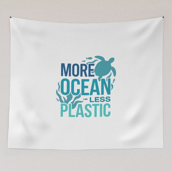Item preview, More Ocean Less Plastic Sea Turtle Marine Conservation designed and sold by chattsuede.