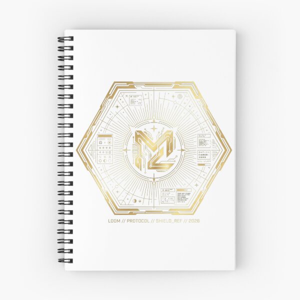 Item preview, Luxe Gold Technical Shield Sigil: Modern Loom Hexagonal Protocol designed and sold by ModernLoom.