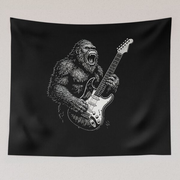 Item preview, Bigfoot Playing Guitar Sasquatch designed and sold by Goleon12.