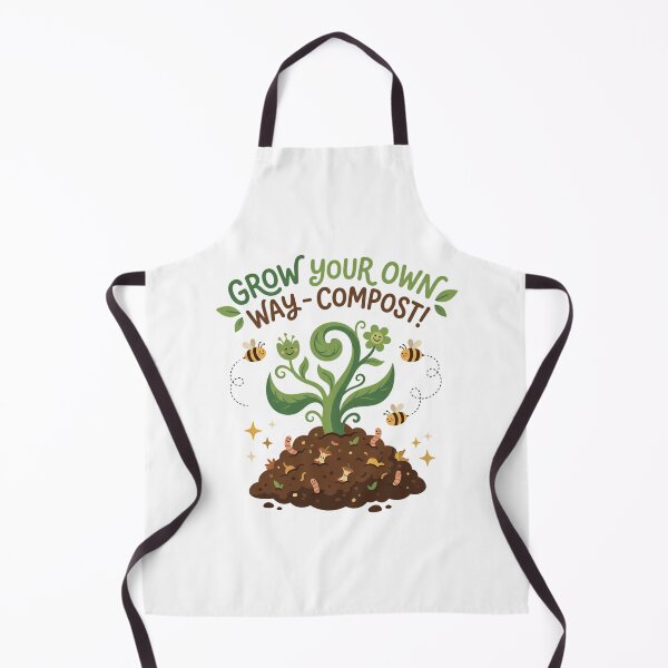Item preview, Grow Your Own Way Compost Funny Whimsical Cute Cartoon designed and sold by chattsuede.