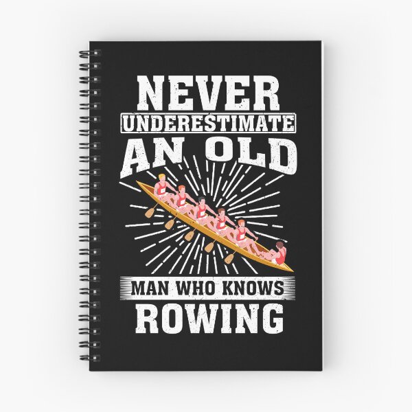 Item preview, Never Underestimate an Old Man Who knows rowing designed and sold by CosmoKitsch.