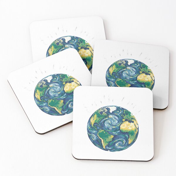 Item preview, Van Gogh Style Earth Day Starry Night Painterly Planet designed and sold by chattsuede.