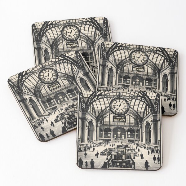 Item preview, Pennsylvania Station Waiting Room NYC - Demolished 1963 | Risograph Duotone Art designed and sold by WAUZ.