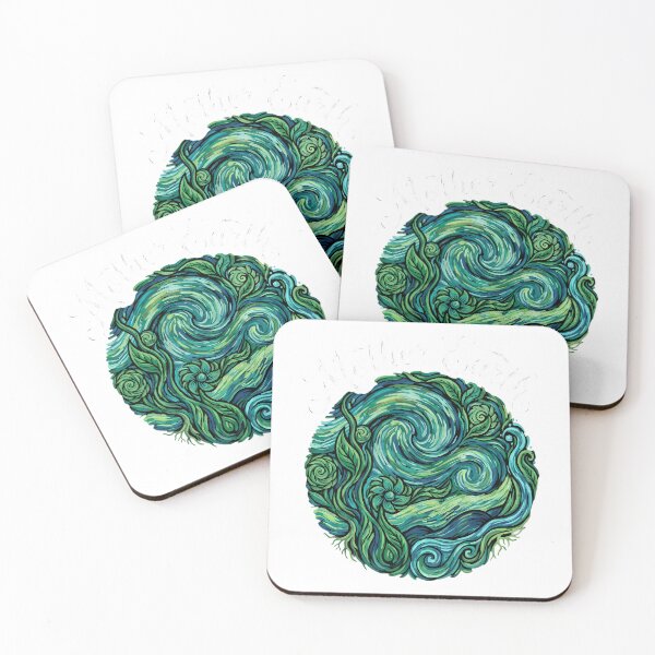 Item preview, Impressionist style Mother Earth swirling organic vibrant designed and sold by chattsuede.