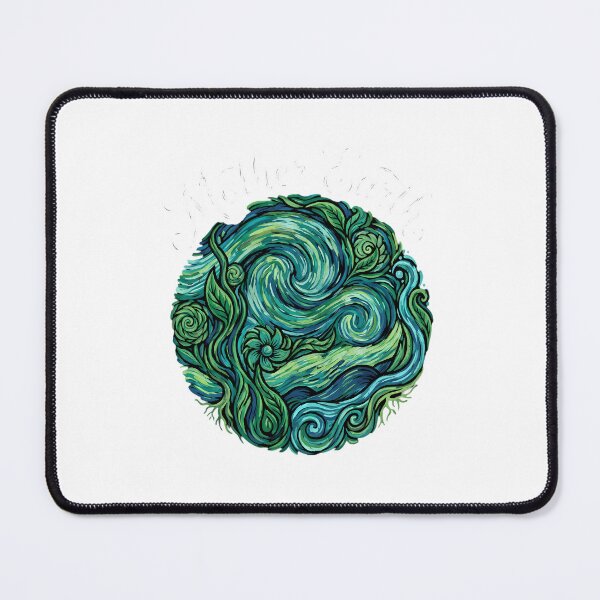 Item preview, Impressionist style Mother Earth swirling organic vibrant designed and sold by chattsuede.