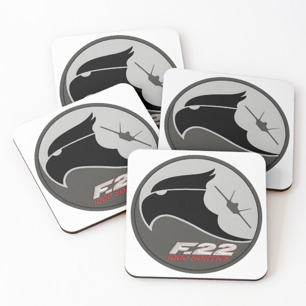 Item preview, F-22 Raptor 1000 Sorties Commemorative Military Patch Design designed and sold by CharlieDesings.