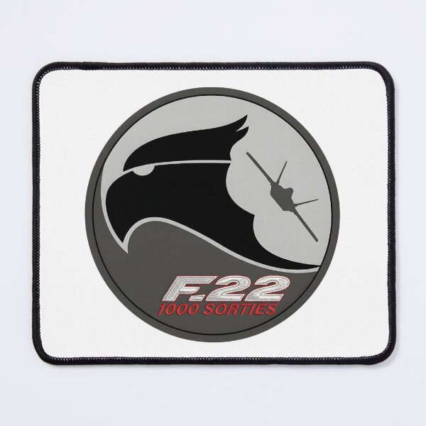 Item preview, F-22 Raptor 1000 Sorties Commemorative Military Patch Design designed and sold by CharlieDesings.