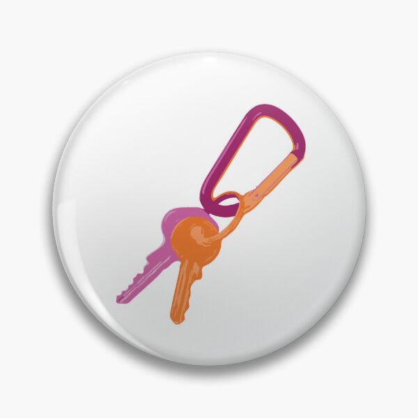 Item preview, Carabiner Keychain — Subtle Lesbian Pride Illustration designed and sold by RoryJDesigns.