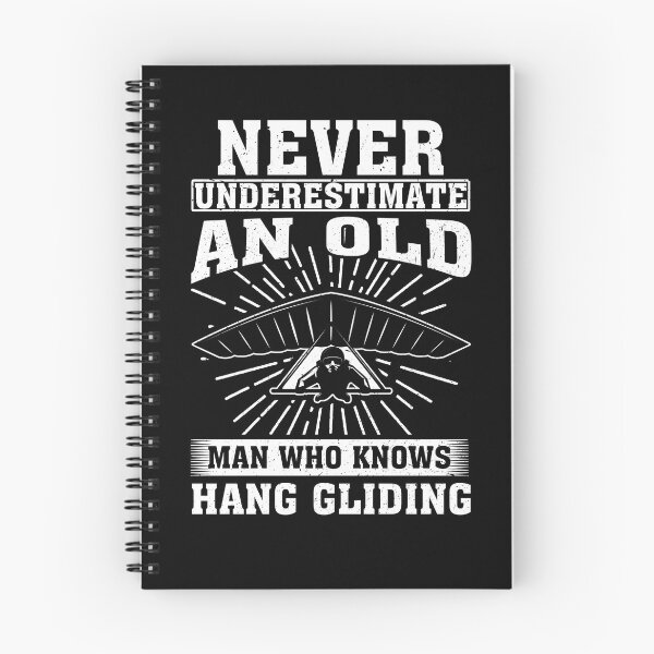 Item preview, Never Underestimate an Old Man Who knows Hang Gliding designed and sold by CosmoKitsch.