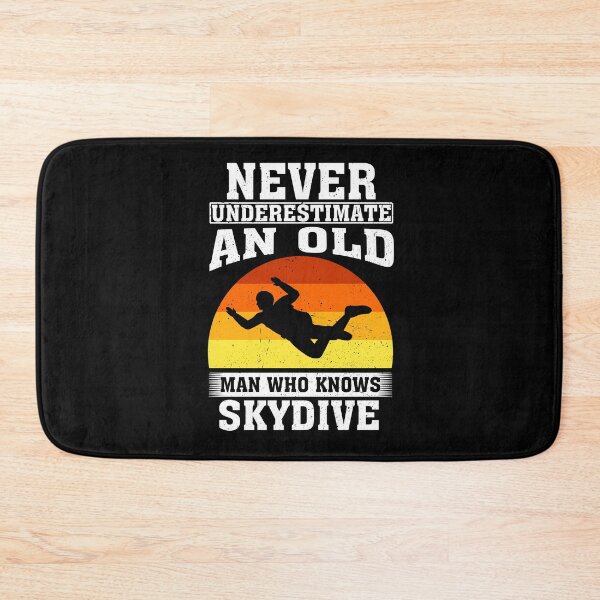 Item preview, Never Underestimate an Old Man Who knows Skydive  designed and sold by CosmoKitsch.