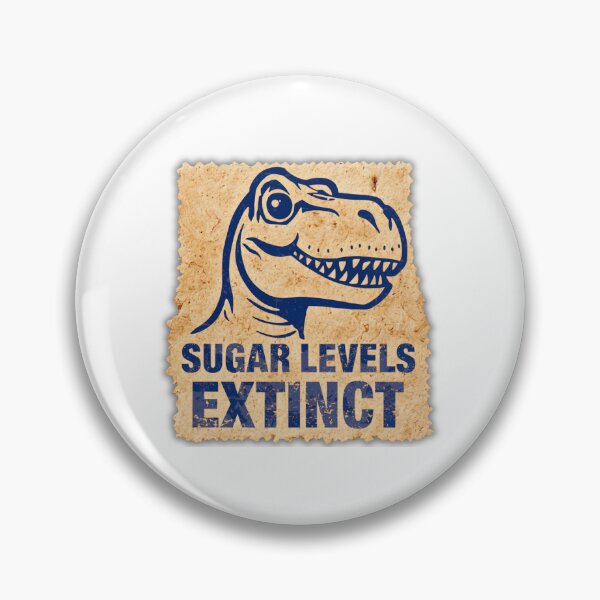 Item preview, Funny Diabetes Dinosaur Shirt – Sugar Levels Extinct T-Rex Diabetic Humor Gift designed and sold by Irysek.