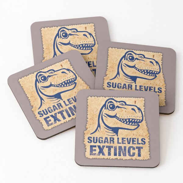 Item preview, Funny Diabetes Dinosaur Shirt – Sugar Levels Extinct T-Rex Diabetic Humor Gift designed and sold by Irysek.