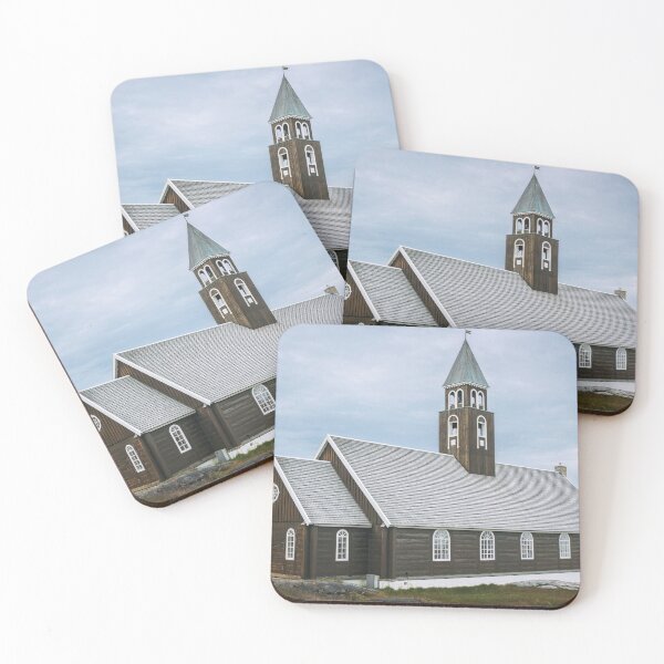 Item preview, Charming Wooden Church by the Sea Ilulisssat Greenland designed and sold by PhotoArt by Joan Carroll.