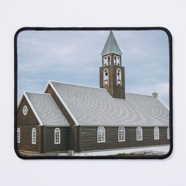 Item preview, Charming Wooden Church by the Sea Ilulisssat Greenland designed and sold by PhotoArt by Joan Carroll.