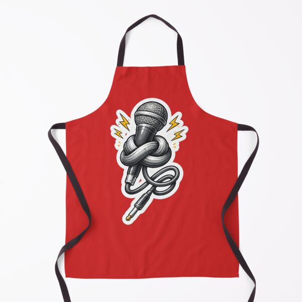 Item preview, A bold Knotted Microphone sticker designed and sold by PIXEL POP DESIGNS - Beyond the Norm!.