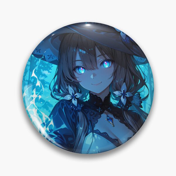 Item preview, LUNA Anime Sorceress Casting Blue Magic Forest Spell designed and sold by BorgSpareParts.