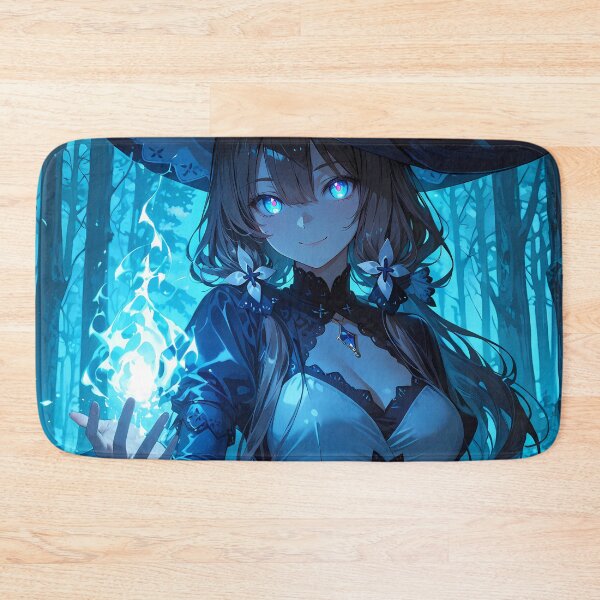 Item preview, LUNA Anime Sorceress Casting Blue Magic Forest Spell designed and sold by BorgSpareParts.