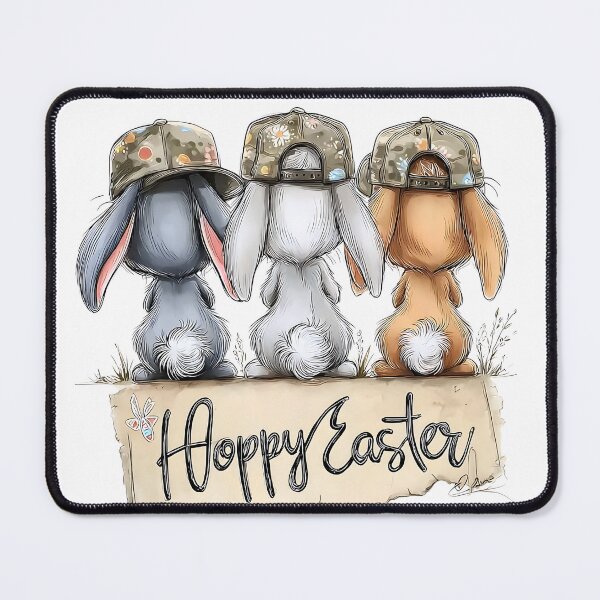 Item preview, Hoppy Easter Bunny PNG, Funny Easter Bunny Shirt Design, Cute Bunny Back View, Easter Bunny Graphic PNG, Spring Easter T-Shirt Design, Digital Download designed and sold by NAMIBA.