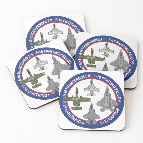 Item preview, US Air Force Modern Fighter Jets and Close Air Support Patch Illustration designed and sold by CharlieDesings.