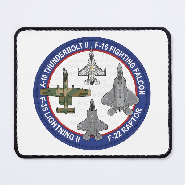 Item preview, US Air Force Modern Fighter Jets and Close Air Support Patch Illustration designed and sold by CharlieDesings.