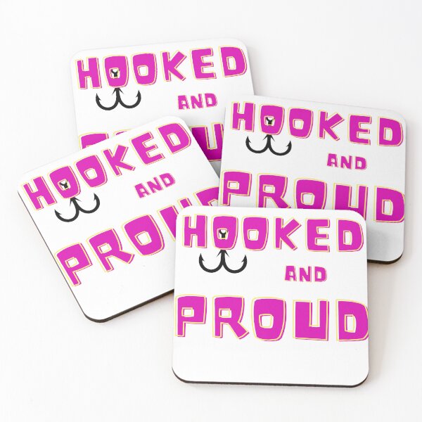 Item preview, Hooked and Proud Funny Fishing Design – Proud Angler Gift for Fishermen & Fishing Lovers designed and sold by Anasalseady.